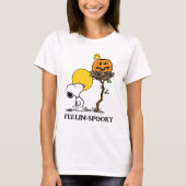 Snoopy und Holznest mit Jack O' Lantern T-Shirt (Vorderseite)