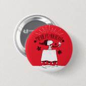 Snoopy und Woodstock - Merry & Bright Button (Vorne & Hinten)