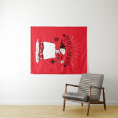 Snoopy und Woodstock - Merry & Bright Wandteppich (Beispiel (Horizontal))