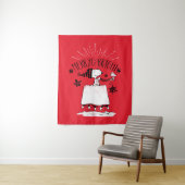 Snoopy und Woodstock - Merry & Bright Wandteppich (Beispiel)