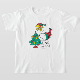 Snoopy und Woodstock zu Weihnachten T-Shirt
