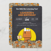 Snoopy | Unser kleiner Boo dreht zwei Einladung (Vorne/Hinten)