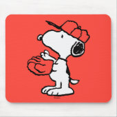 Snoopy Varsity Sports Baseball Mousepad (Vorne)