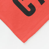 Snoopy Varsity Sports Baseball | Name hinzufügen Fleecedecke (Ecke)