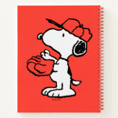 Snoopy Varsity Sports Baseball Notizblock (Rückseite)