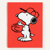 Snoopy Varsity Sports Baseball Notizblock (Vorderseite)