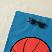 Snoopy Varsity Sports Basketball | Add Your Name Strandtuch (Beispiel)