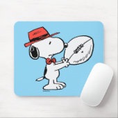 Snoopy Varsity Sports Football Mousepad (Mit Mouse)