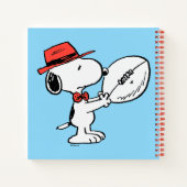 Snoopy Varsity Sports Football Notizblock (Rückseite)