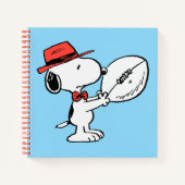 Snoopy Varsity Sports Football Notizblock (Vorderseite)