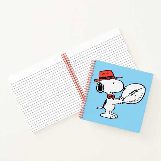 Snoopy Varsity Sports Football Notizblock (Innenseite)
