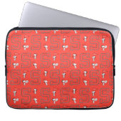 Snoopy Varsity Sports Pattern Laptopschutzhülle (Vorderseite)
