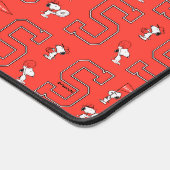 Snoopy Varsity Sports Pattern Schreibtischunterlage (Ecke)
