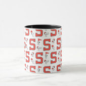 Snoopy Varsity Sports Pattern Tasse (Zentrum)