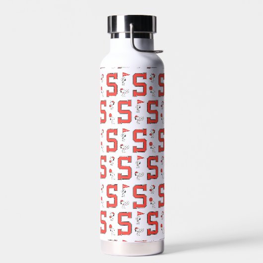 Snoopy Varsity Sports Pattern Trinkflasche (Links)