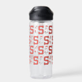 Snoopy Varsity Sports Pattern Trinkflasche (Rückseite)