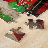 Snoopy wartete Sankt-Weihnachtspuzzlespiel Puzzle (Seite)