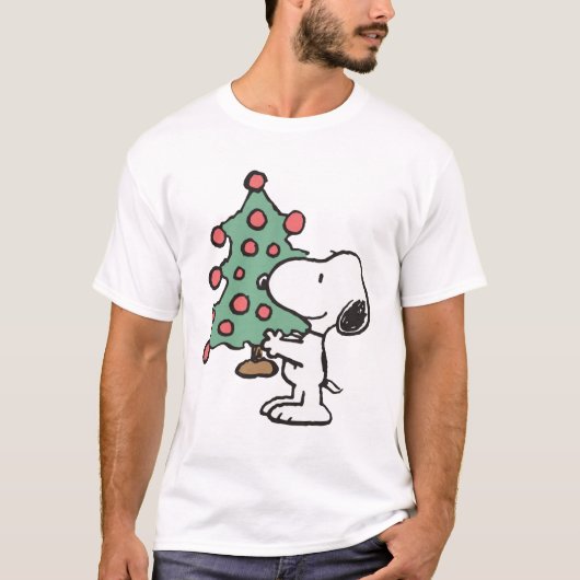 Snoopy-Weihnachtsbaum T-Shirt (Vorderseite)