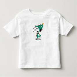 Snoopy-Weihnachtsbäume Kleinkind T-shirt
