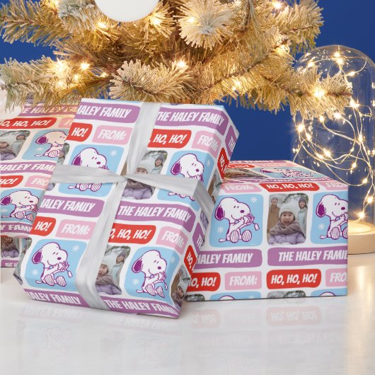 Snoopy Weihnachtswrapping mit Foto Wrapping Pape Geschenkpapier (Feiertage)