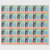 Snoopy Weihnachtswrapping mit Foto Wrapping Pape Geschenkpapier (Flach)