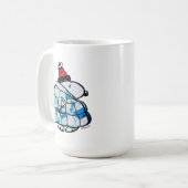 Snoopy Winter Gem Puffer Jacke Kaffeetasse (Vorderseite Links)