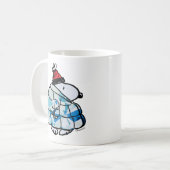Snoopy Winter Gem Puffer Jacke Kaffeetasse (Vorderseite Links)