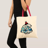 Snoopy Winter Gem Puffer Jacke Tote Bag Tragetasche (Vorderseite (Produkt))