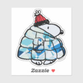 Snoopy Winter Gem Puffer Jacket Sticker (Blatt)