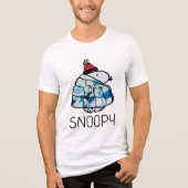 Snoopy Winter Gem Puffer Jacket Tri-Blend Shirt (Vorderseite)