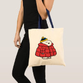 Snoopy Winter in Daunenjacke Tragetasche (Vorderseite (Produkt))