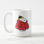 Snoopy Winter in Daunenmantel Kaffeetasse (Links)