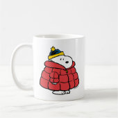 Snoopy Winter in Daunenmantel Kaffeetasse (Links)