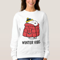 Snoopy Winter in Daunenmantel Sweatshirt