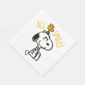 Snoopy & Woodstock - Alles Lächeln Serviette (Ecke)