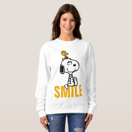 Snoopy & Woodstock - Alles Lächeln Sweatshirt (Vorne ganz)