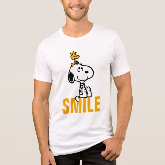 Snoopy & Woodstock - Alles Lächeln Tri-Blend Shirt (Vorderseite)