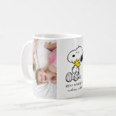Snoopy & Woodstock | Bester Vater je - Foto Kaffeetasse (Vorderseite Links)