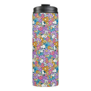 Snoopy & Woodstock Blumenmuster Thermosbecher