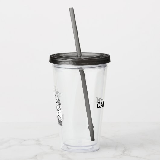 Snoopy, Woodstock & Charlie Brown auf einem Trolle Acryltrinkbecher (Links)