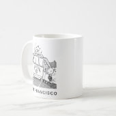 Snoopy, Woodstock & Charlie Brown auf einem Trolle Kaffeetasse (Vorderseite Links)