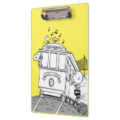 Snoopy, Woodstock & Charlie Brown auf einem Trolle Klemmbrett (Links)