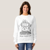 Snoopy, Woodstock & Charlie Brown auf einem Trolle Sweatshirt (Vorne ganz)