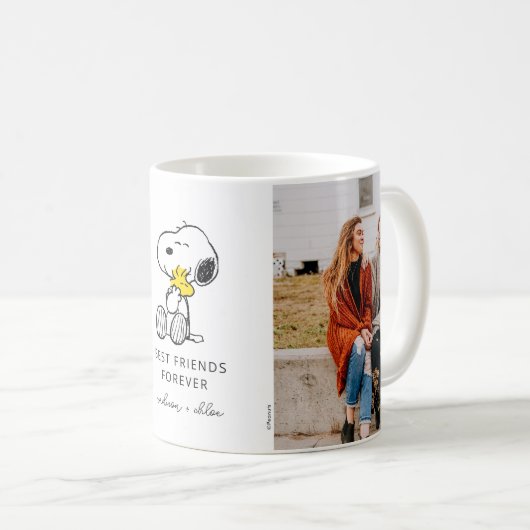 Snoopy & Woodstock | Die besten Freunde - Foto Kaffeetasse (VorderseiteRechts)