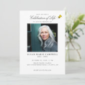 Snoopy & Woodstock Feier des Lebens mit Foto Einladung (Stehend Vorderseite)