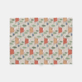 Snoopy & Woodstock Go Camping Muster Fleecedecke (Vorderseite (Horizontal))