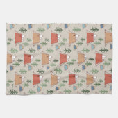 Snoopy & Woodstock Go Camping Muster Geschirrtuch (Horizontal)