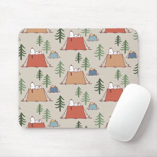 Snoopy & Woodstock Go Camping Muster Mousepad (Mit Mouse)