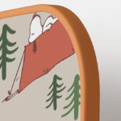 Snoopy & Woodstock Go Camping Muster Pickleball Schläger (Linke Seite)