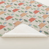 Snoopy & Woodstock Go Camping Muster Sherpadecke (3/4)